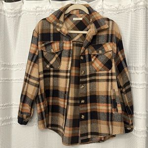 Plaid flannel jacket